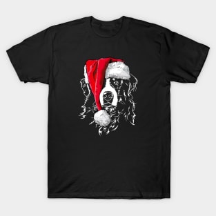 Funny Bernese Mountain Dog Santa Christmas dog T-Shirt